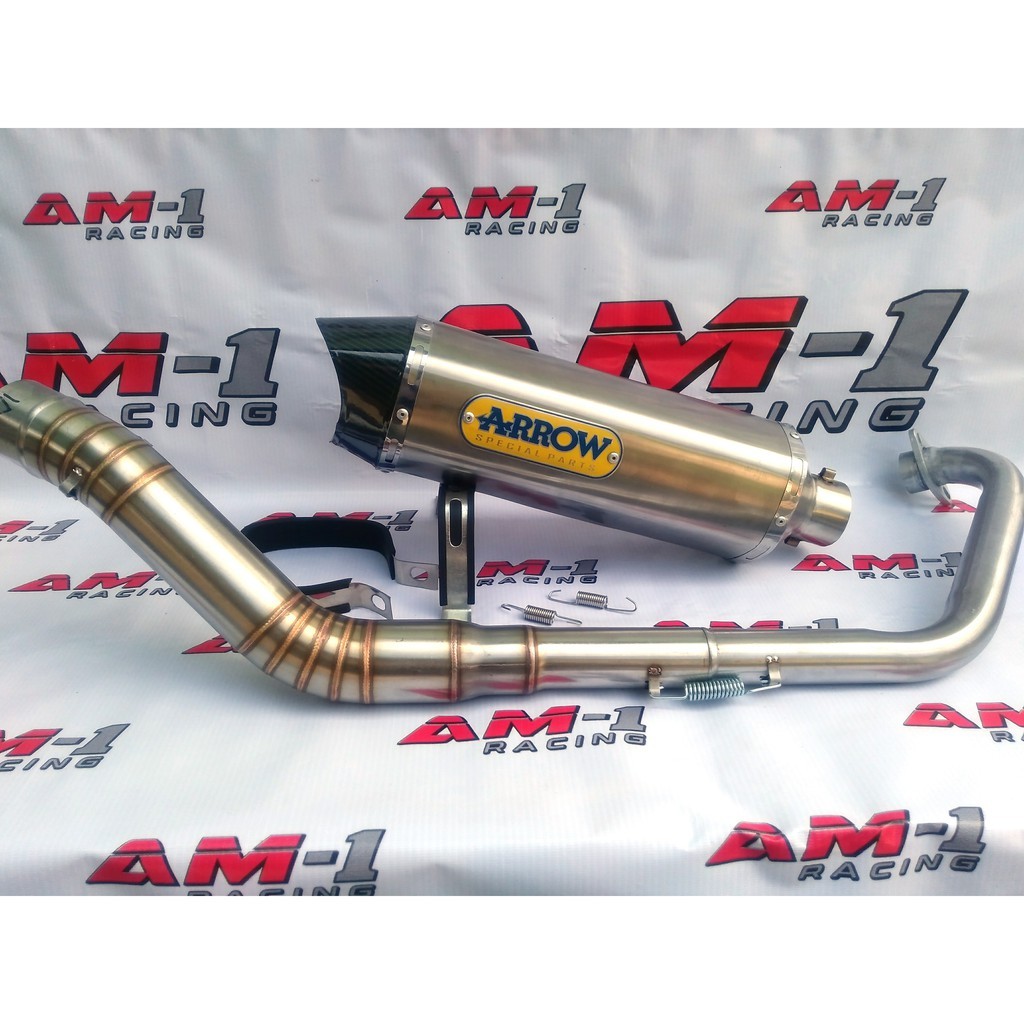 knalpot ekzos Y15ZR R15 V3 v4 lc135 Arrow Racing Exhaust Cbr 150 R Cbr150r Cbr150 Facelift Local Tha