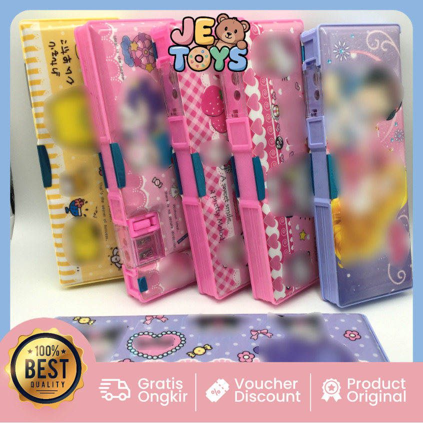 

Je Toys S5984 Kotak Pensil Lucu Kotak Pensil Kotak Pensil Magnet 2 Sekat Kotak Pensil Anak Dilengkapi Rautan