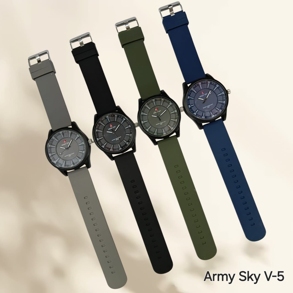 Jam Tangan Pria Army Sky V5 karet