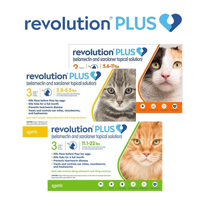 Obat Kutu Tetes REVOLUTION CAT PLUS Obat Kutu Kucing