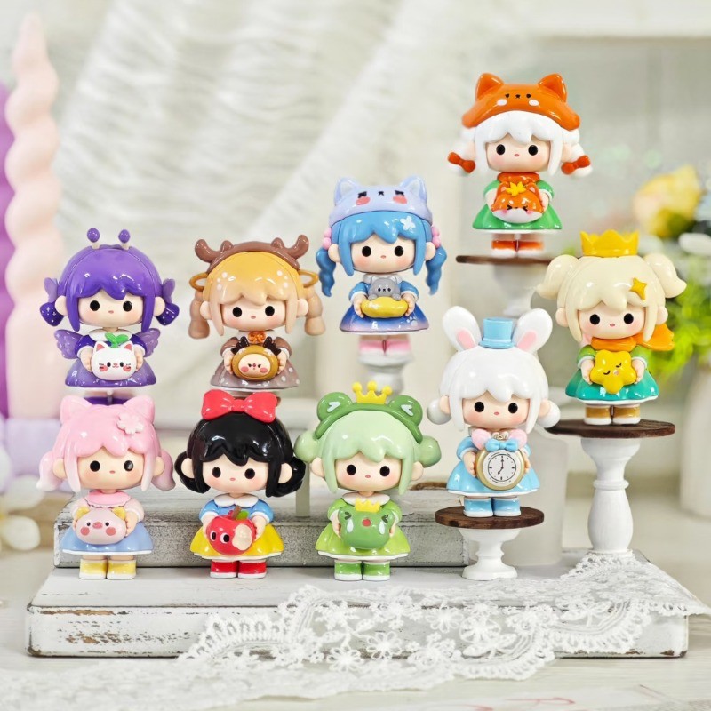 New UUTOY Fairy Journey Series Mini Blind Box Kawaii Figurine Q Version Model Doll Cartoon Desktop D