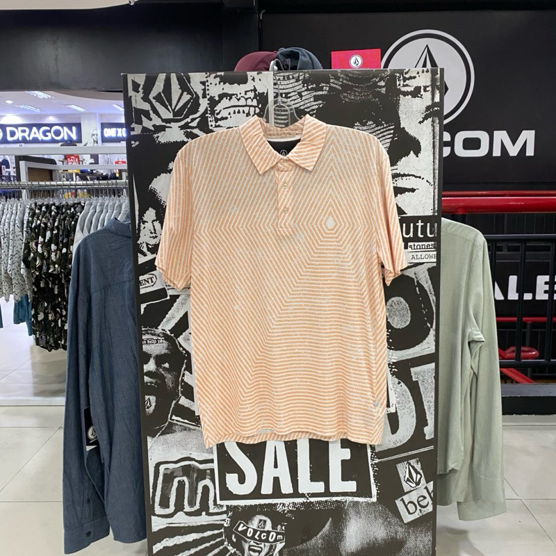 Kaos Polo Volcom Groter Polo Summer Orange Original