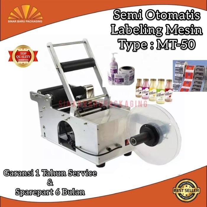 

Mesin Labeling Stiker Label Botol Bulat MT-50 Semiotomatis