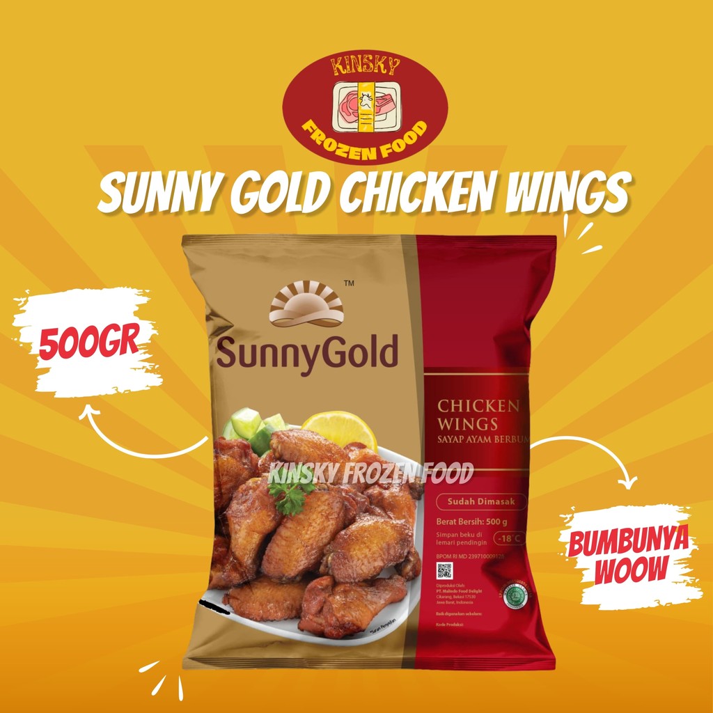 

SUNNY GOLD CHICKEN WINGS 500GR