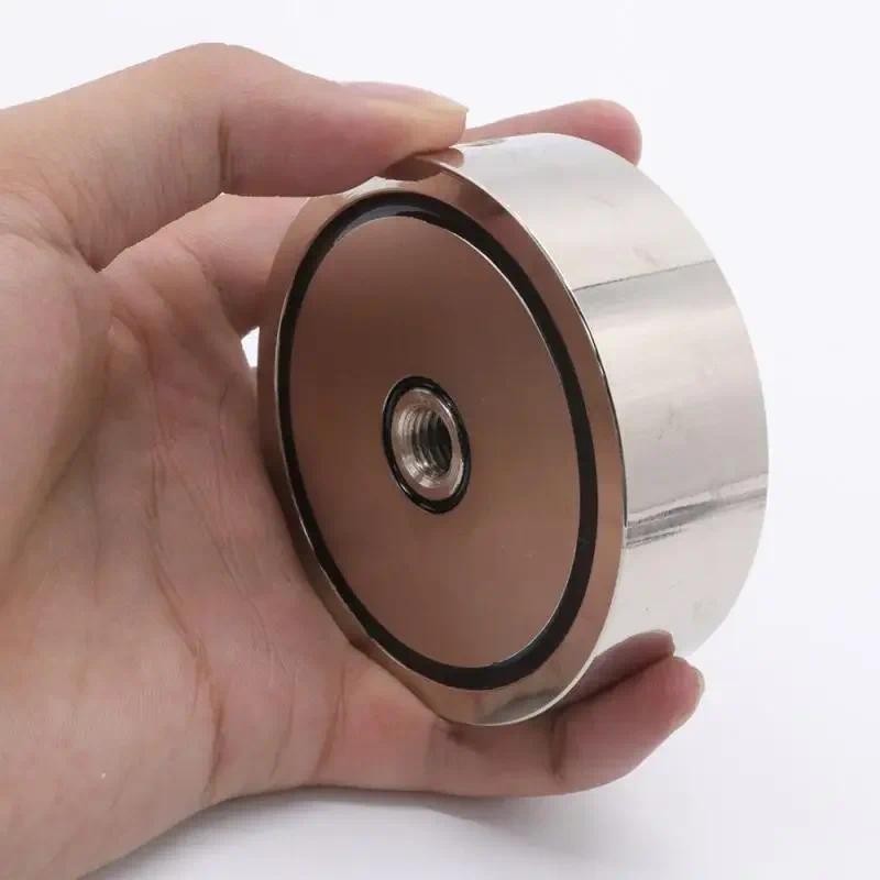 New Strong Neodymium Magnet Double Side Search Magnets Hook Super Power Salvage Fishing Magnetic Ste