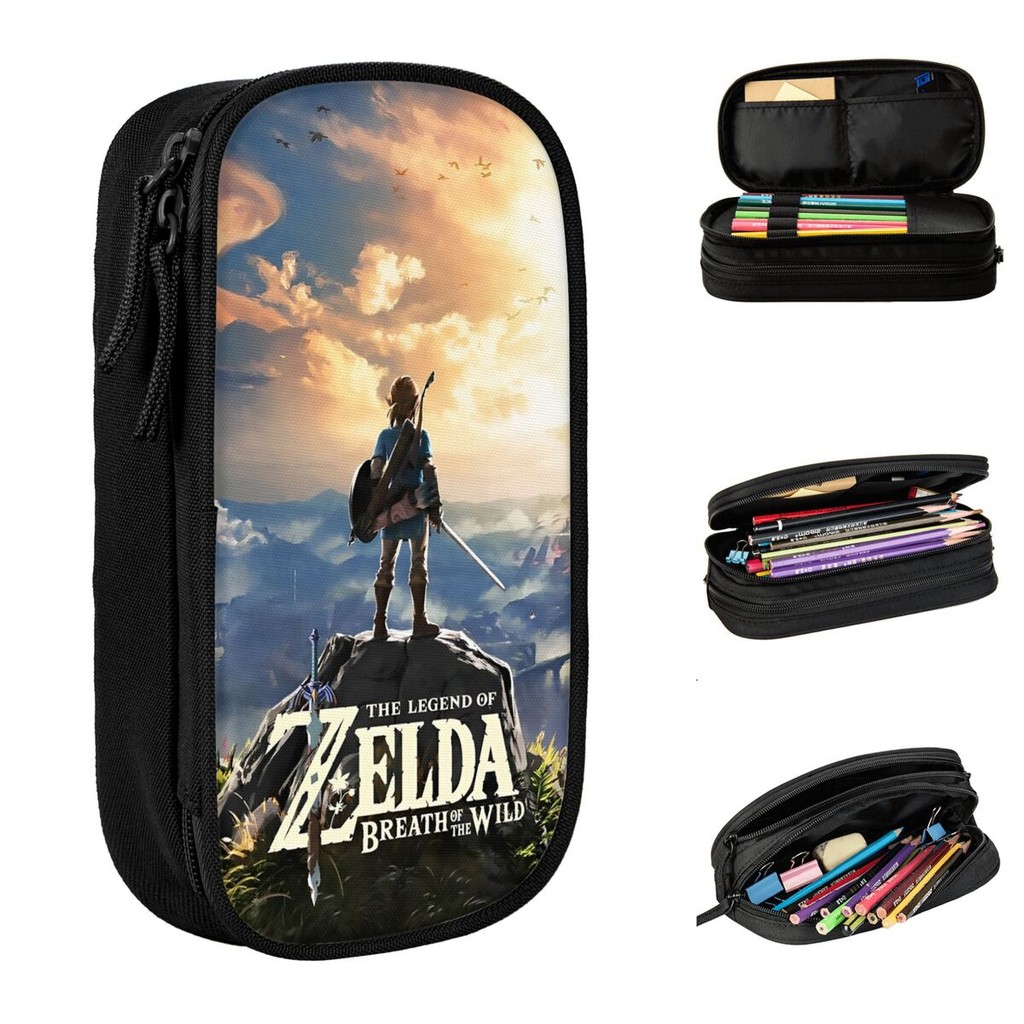 

Funny Z-Zeldas Game Pencil Case Classic Pen Box Pencil Bags Girls Boys Large Storage Students School Zipper Pencilcases