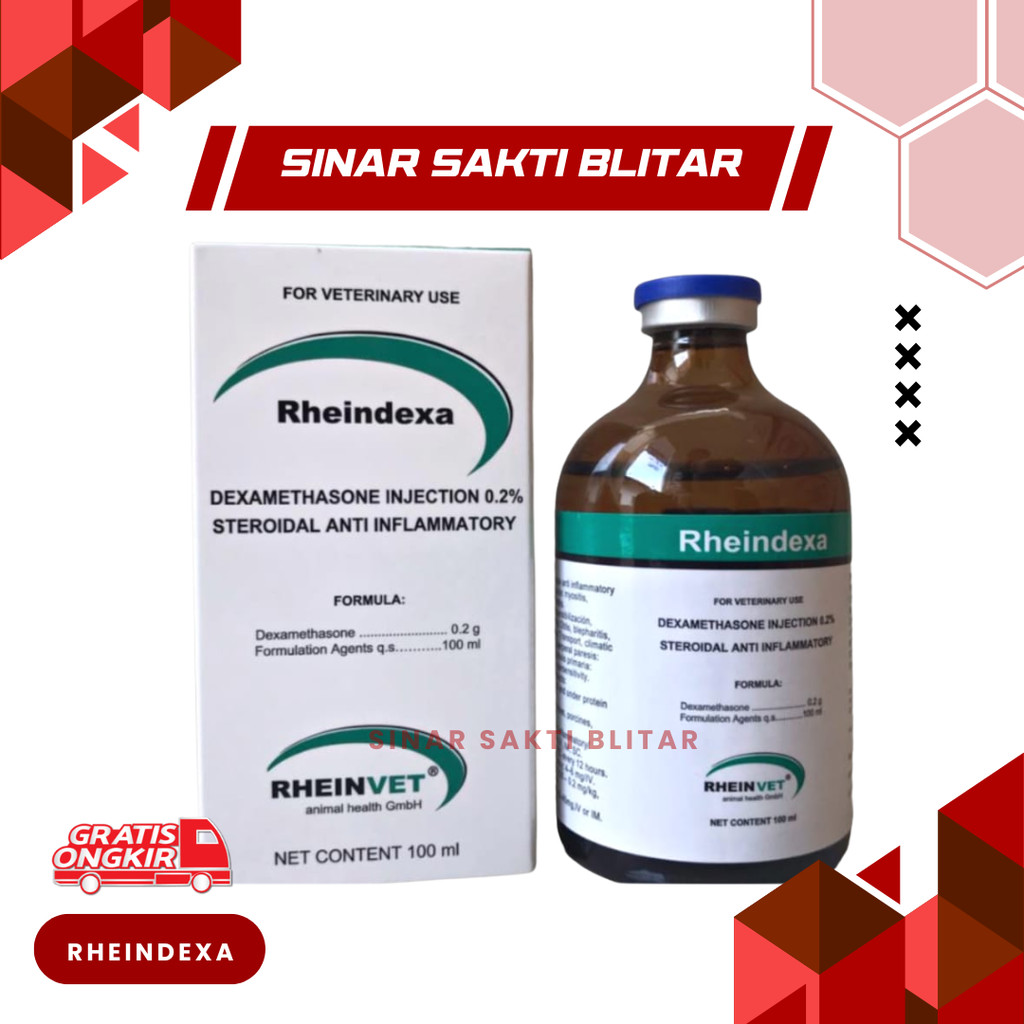 RHEINDEXA (Dexamethasone) - Mengatasi Bengkak dan Alergi Hewan | Antiinflamasi