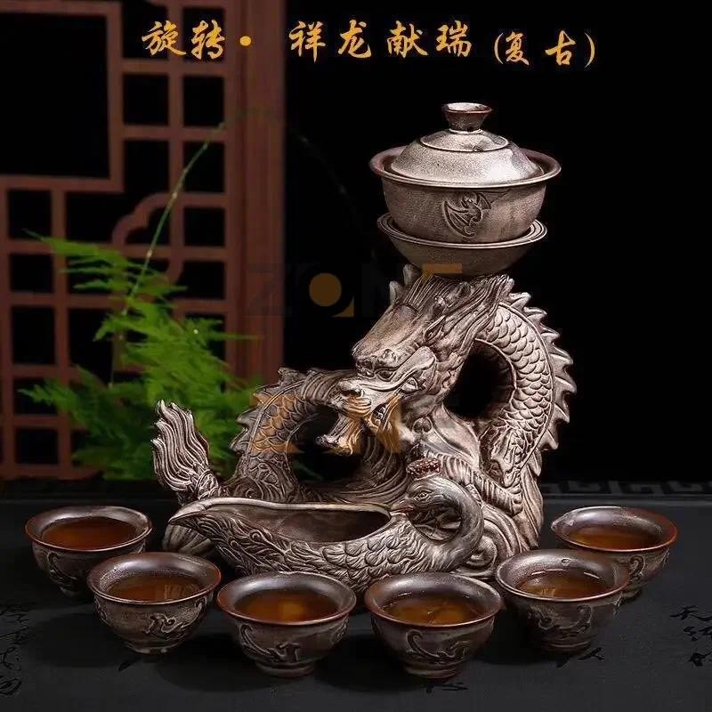Chinese Tea Set Teko Teh Model Naga Teapot Tea Maker Bahan Keramik Chinese Kungfu Teaset
