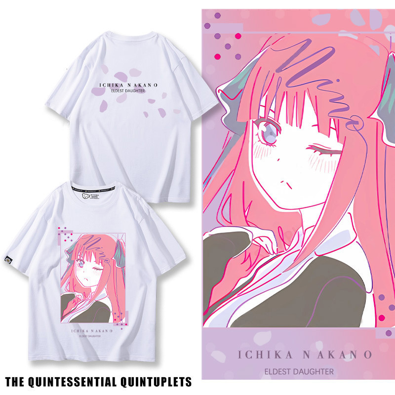 Kaos Baju go-toubun no hanayome Kembar Lima