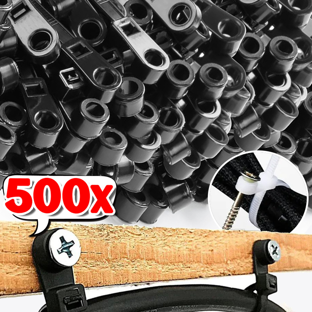 

Wholesale Nylon Cable Ties with Screw Mounting Holes Fixed Self-locking Cord Tie Strap Loop Wrap Bundle Wire Fasten Organizer