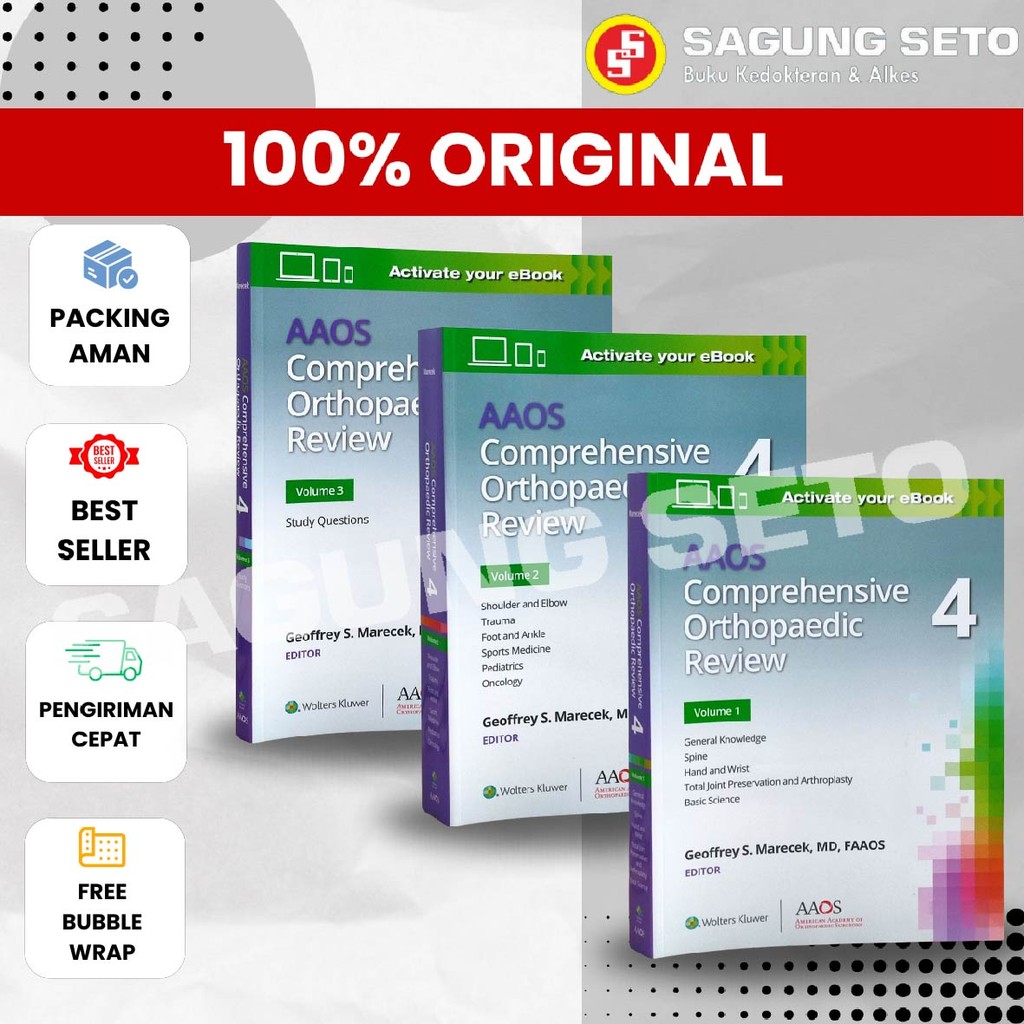 BUKU AAOS COMPREHENSIVE ORTHOPAEDIC REVIEW 4ED (3VOL SET) - MARECEK
