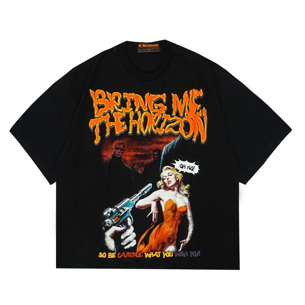 【Ori】 KKONTENER BMTH BRING ME THE HORIZON OVERSIZE TSHIRT BLACK