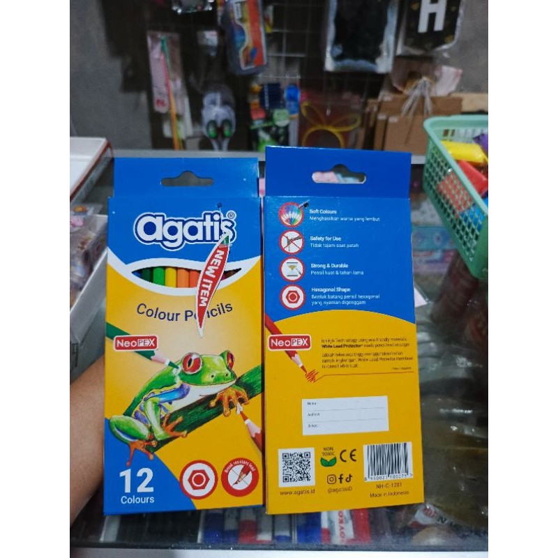 

Pensil Warna Agatis 12 Warna Panjang NeoPex