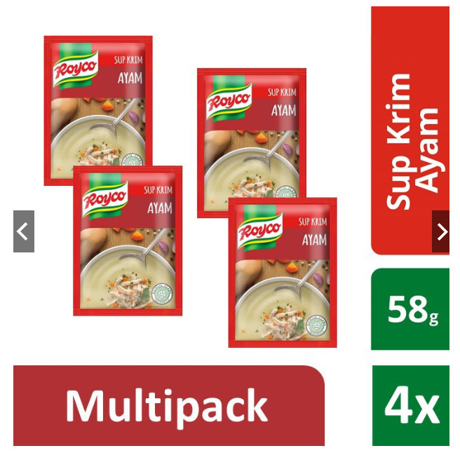 

Royco Cream of Chicken Multi Pack 4pcs