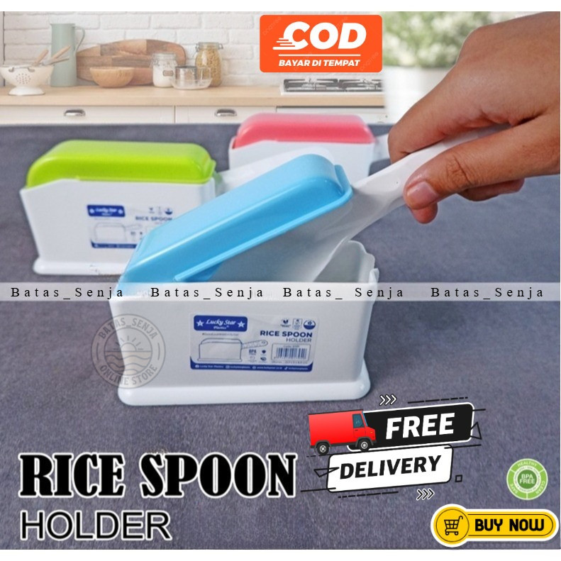TEMPAT CENTONG NASI ANTI CICAK// TEMPAT SENDOK NASI / /Rice Spoon Holder 3105 //Tempat Centong Nasi 