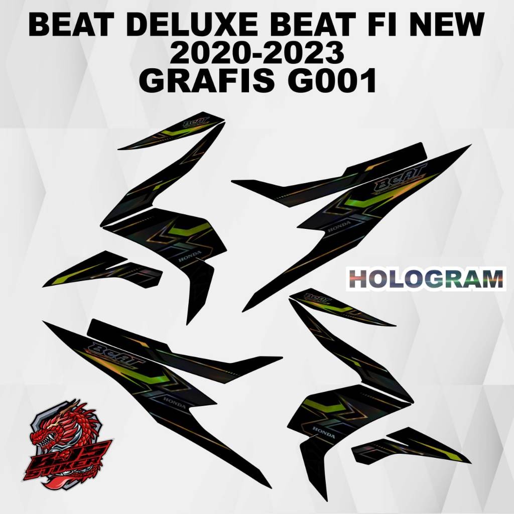 COD Stiker beat fi new deluxe - stiker striping list variasi HOLOGRAM BEAT DELUXE BEAT 2020-2023 BEA
