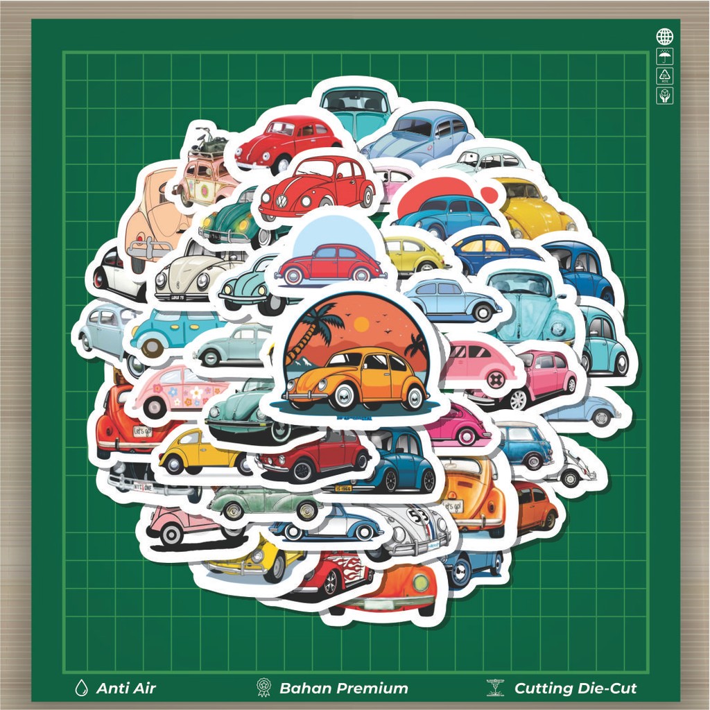 

HOT 50 PCS STIKER Stiker Volkswagen Stiker Fashion Cars Decal Dingin Kartu Album Custom Vinyl Anti Air- Sticker Aesthetic Buku Journal Koper Casing HP Tablet Laptop Helm Motor Botol Minum