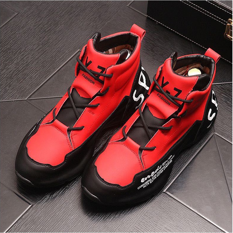 Unisex Leather Sneaker Man Y3kaiwa Handmade Sports Running Shoe Man Comfortable High-top Ankle Boots