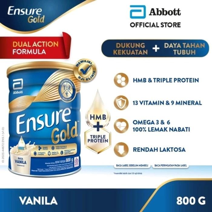 

Hot Produk ENSURE GOLD VANILA COKLAT 800 GRAM/800GR/VANILLA/ CHOCOLATE - VANILA Terbaik dan Terlaris