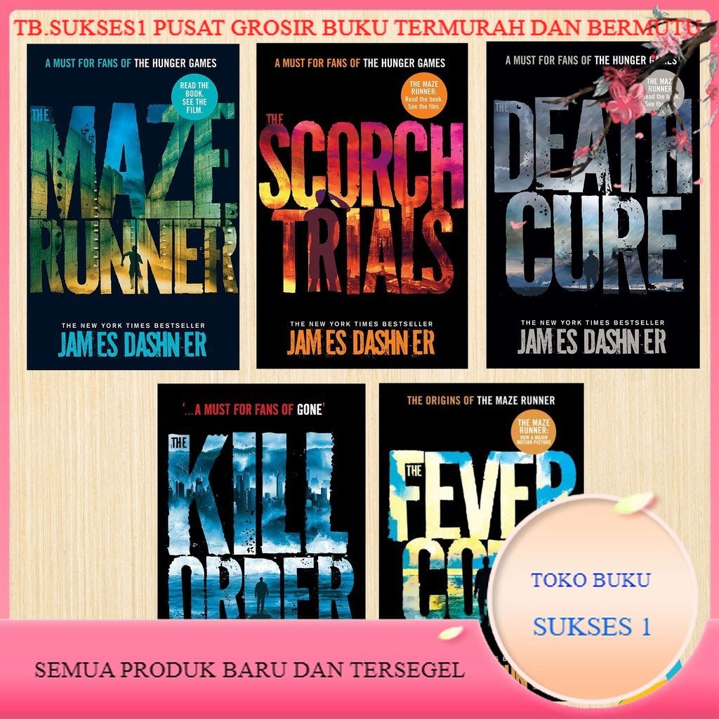 (English) The Maze Runner Series James Dashner (Scorch Trial, Death Cure, Kill Order, Fever Code)