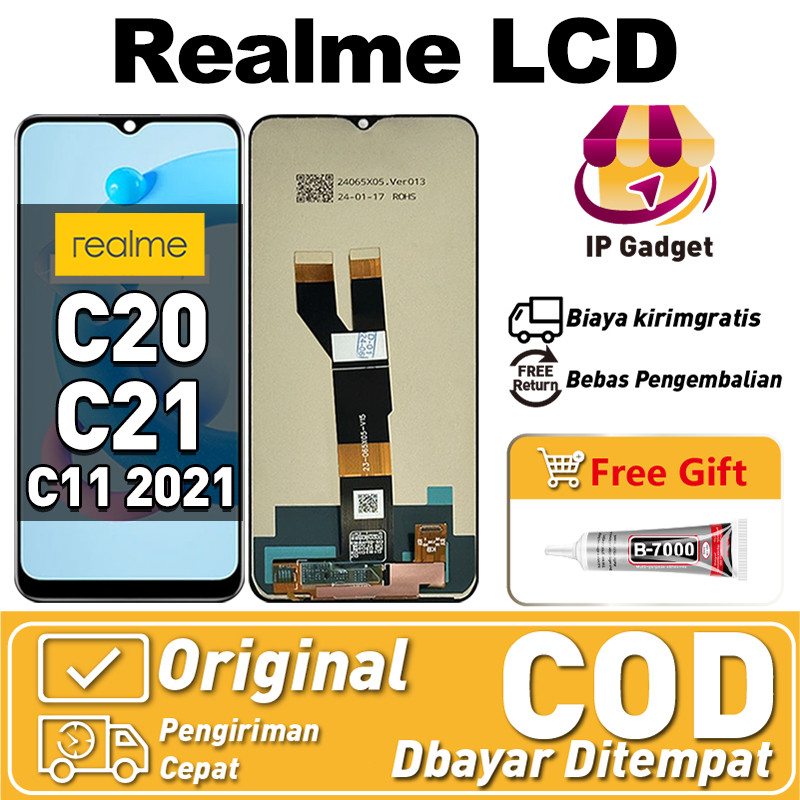 LCD Realme C20 C21 C11 2021 Ori-asliI Fullset IPGadget Layar hp Touchscreen Sentuh Versi Tinggi COD