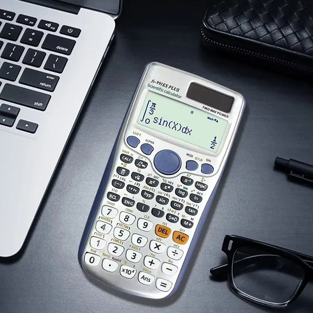 

417 Functions Engineering Scientific Calculator Standard 2-Line Solar Function Calculator Desk Accessories