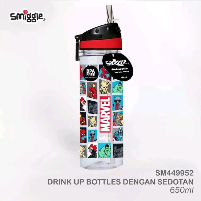 [New Collection] Botol minum smiggle 650ml - marvel