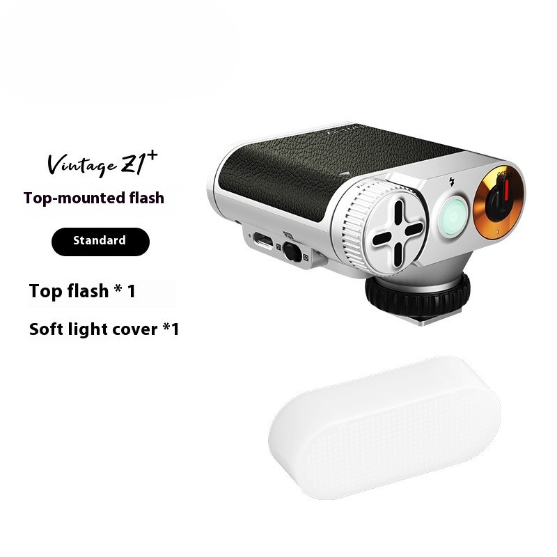 

Viltrox Vintage Z1 Plus Portable Set-Top Flash Mini Spark Lite Supplement Speedlight Flashlights 6500k Custom For Canon Nikon