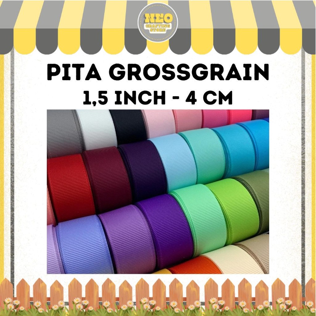 

pita grossgrain 1,5 inch / 4cm per roll 20 yard / 18,5 m grosgrain