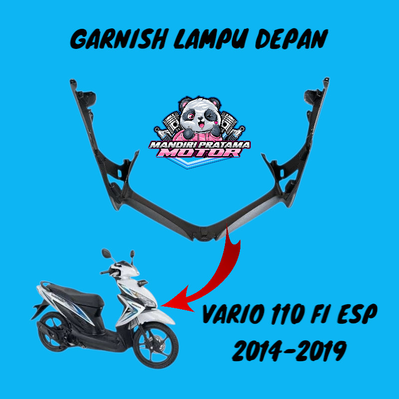 GARNISH LAMPU DEPAN VARIO 110 FI ESP 2014 2015 2016 2017 2018 2019 NARITA