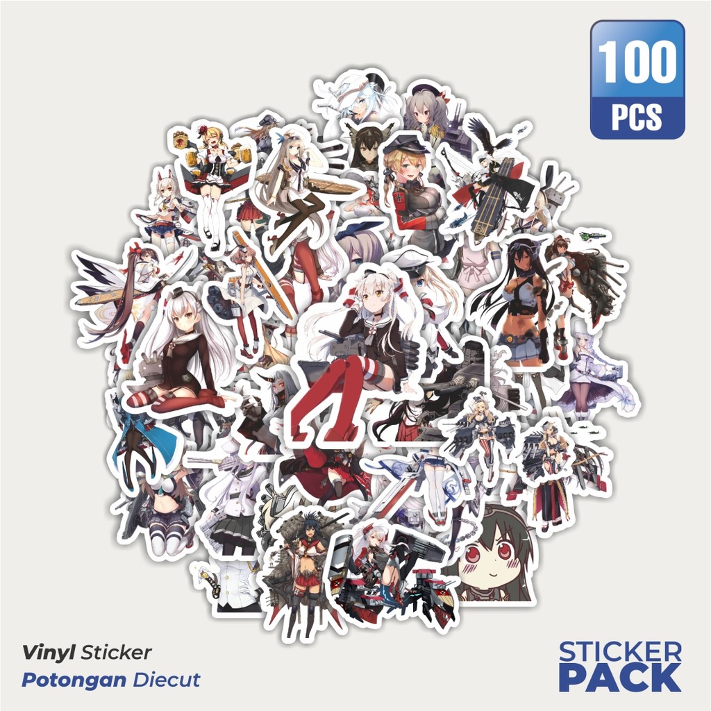 

Super Hemat! 100 PCS Stiker Anime Game Series Kantai Coection Character 8 Dekorasi Lucu Kreatif untuk Notebook, Skateboard, HP