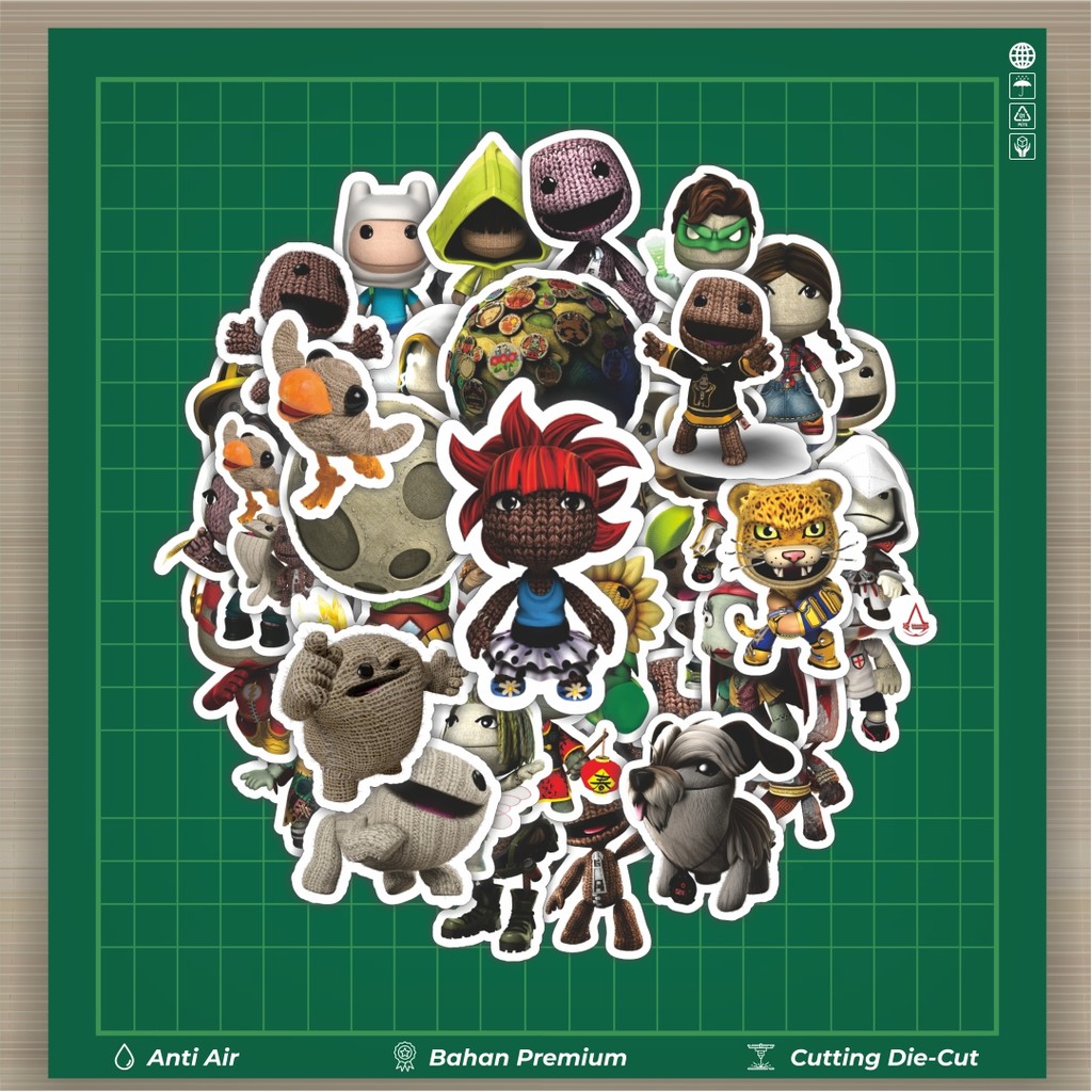 

HOT 50 PCS STIKER Game Series Little Big Planet Character Mix 4 Stiker Fashion Cars Decal Dingin Kartu Album Custom Vinyl Anti Air- Sticker Aesthetic Buku Journal Koper Casing HP Tablet Laptop Helm Motor Botol Minum