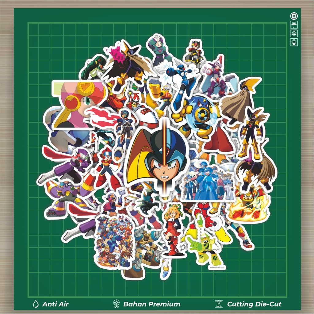 

HOT 50 PCS STIKER Stiker Capsom Series Megaman Universe Character Mix 1 Stiker Fashion Cars Decal Dingin Kartu Album Custom Vinyl Anti Air- Sticker Aesthetic Buku Journal Koper Casing HP Tablet Laptop Helm Motor Botol Minum