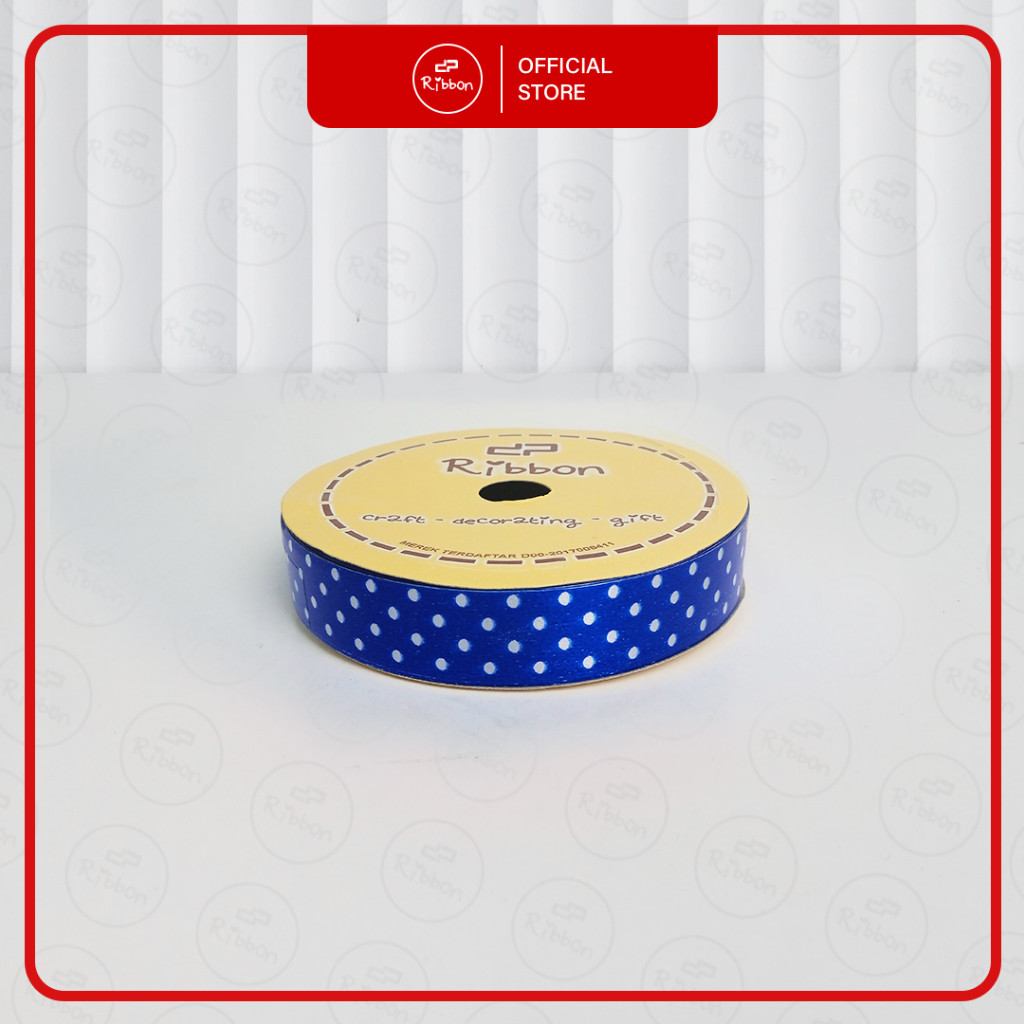 

1 Roll Pita Kado 2cm Polkadot 3/4" Jepang Ribbon Kertas Plastik Dekorasi 2 cm