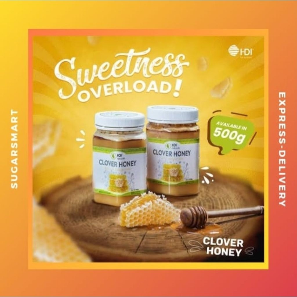 

Clover Madu Honey 250gr 500gr 1kg (Free Sendok)