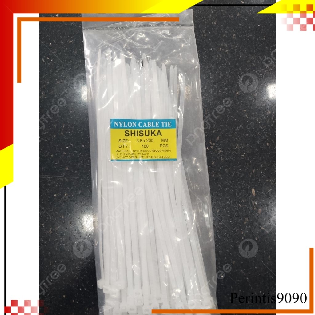 

kabel tis putih 200mm isi 100/pck