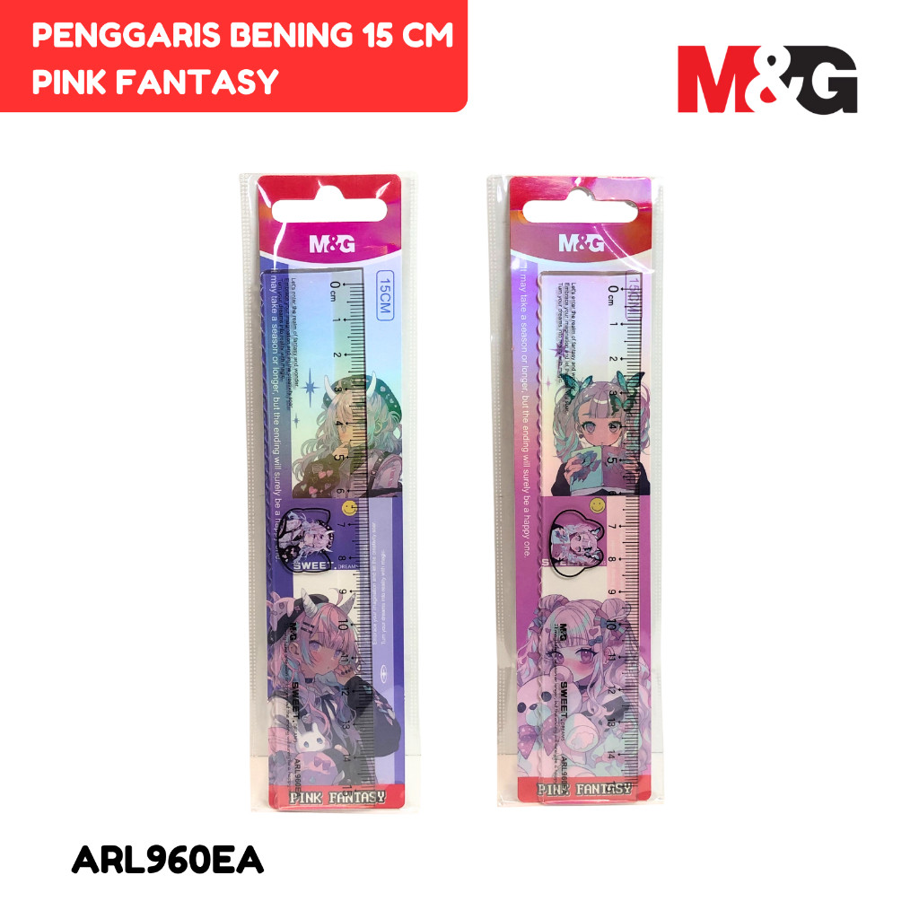

Penggaris M&G Pink Fantasy Series 15cm #ARL960EA Penggaris Bening Motif Karakter - SATUAN- SHAGB