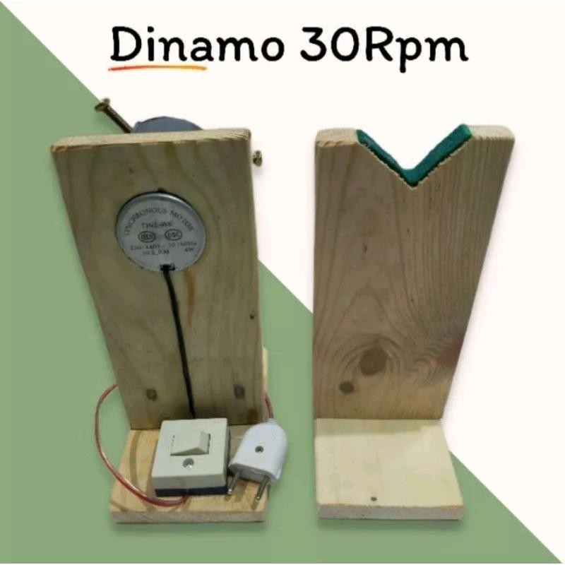 Dinamo 30Rpm Rod Dryer 30rpm Putaran Cepat Alat Lem Joran Pancing dengan Saklar Praktis