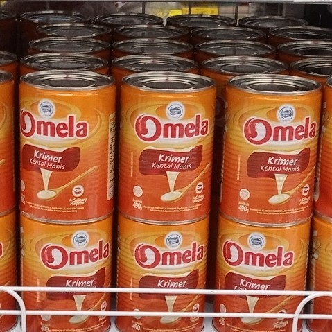 

OMELA Plain - Susu Kental Manis - Krimer Frisian Flag Kaleng - 450 g