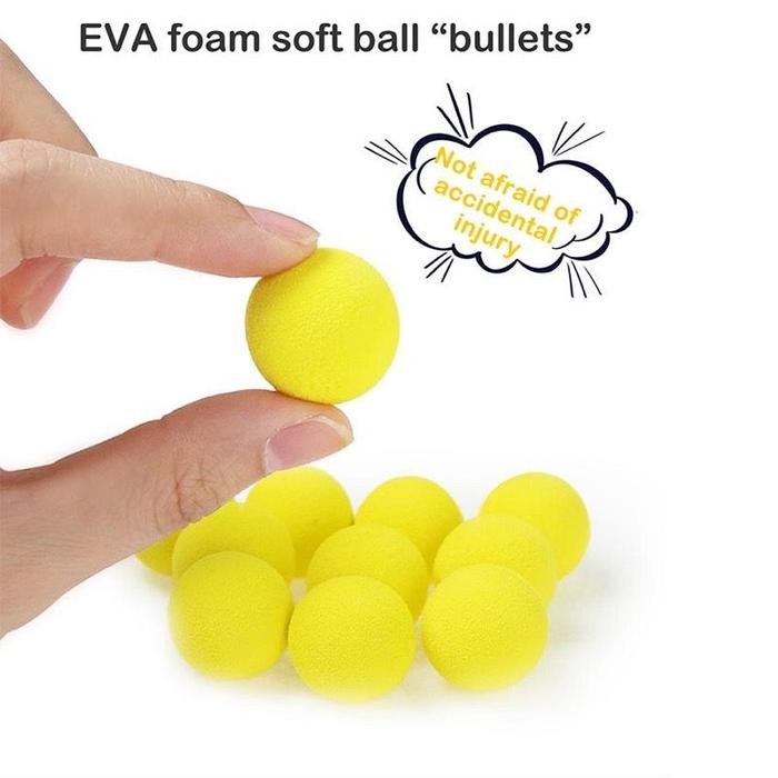 TERBARU Mainan Tembak Tembakan Bola EVA Mainan Pistol Anak - peluru 12pcs