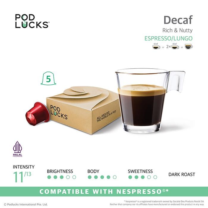 

Podlucks Decaf Capsule Coffee - 1 pcs