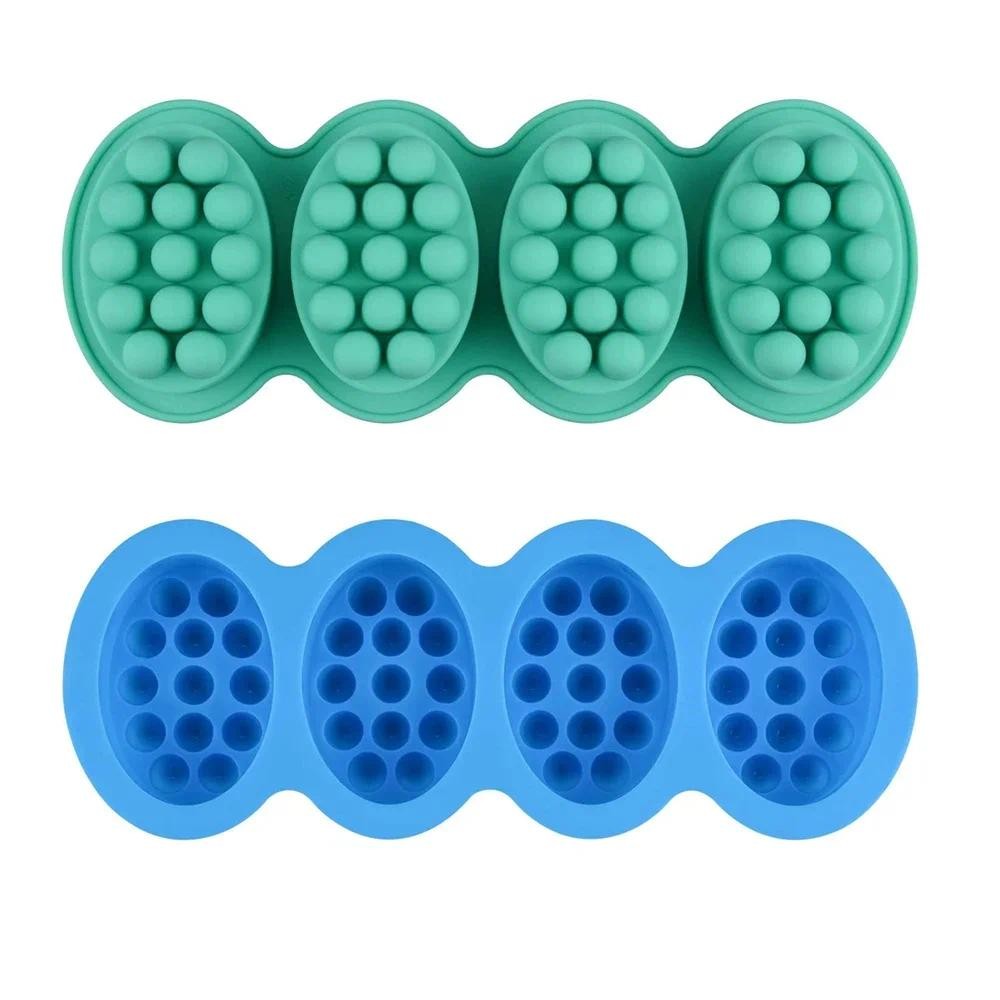 

Silicone Massage Bar Soap Molds Diy Handmade Mould for Bundt Cake Cupcake Muffin Coffee Pudding Candle Soap Making Supplies Tool