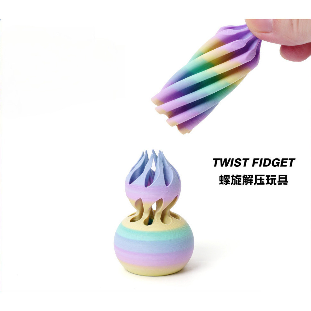 

3D Baskılı Vortex Fidget Spinner Oyuncak Çift Renkli Dönen Kabak El Spinner Anti Anksiyete Masası Oyuncak Relax Yetişkinler için