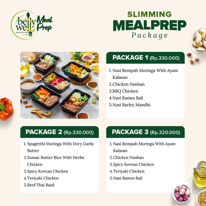 

[TERLARIS] Bellywell - Slimming Meal Prep (JADETABEK) Diet Frozen Food Packages - Package 1[TERLARIS ]