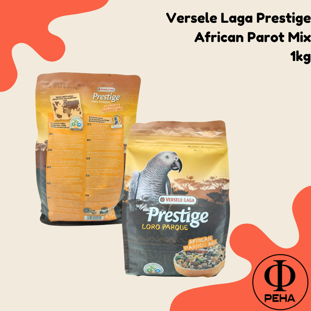 Prestige Loro Parque African Parrot Versele Laga 1kg  Makanan Parrot