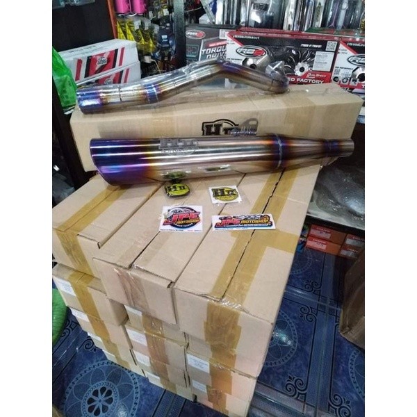 Titanium H2 pipe wave 125 Full titanium 66 loud