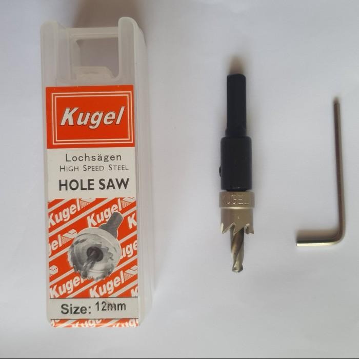 KUGEL Hole saw HSS 12 mm - Mata Bor Besi 12 mm Original HOLE SAW ASLI KUGEL
