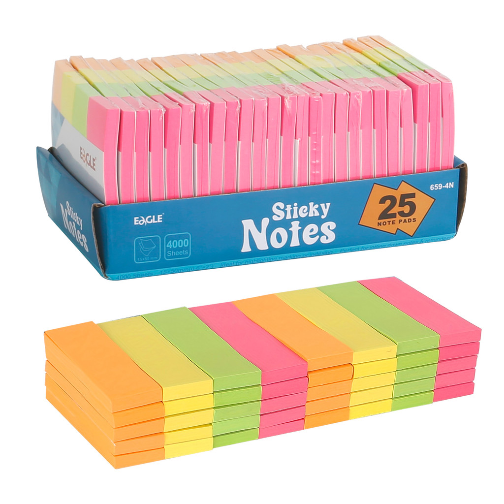 

4000Sheets Stickers Sticky Note Pads Colorful Index Creative Memo Pads Office School Stationery Self-Adhesive Stickers