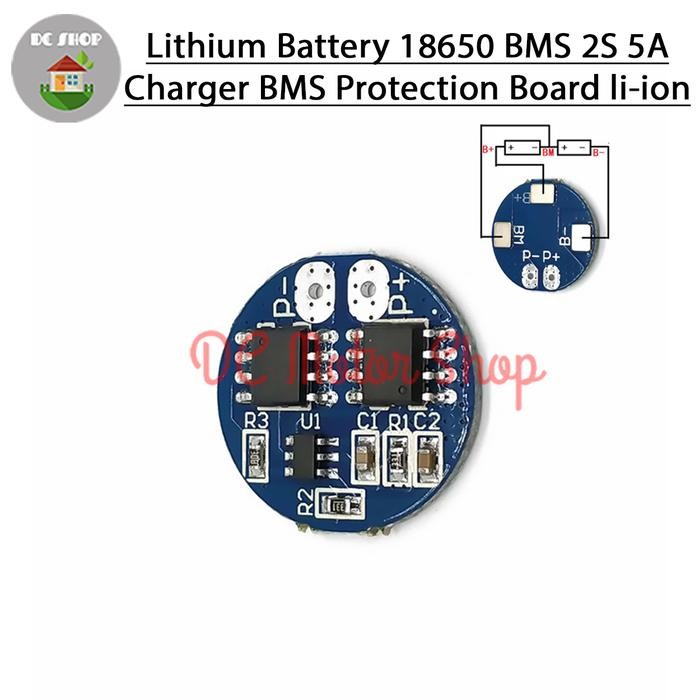 Lithium Battery 18650 BMS 2S 5A Charger BMS Protection Board li-ion - Lithium Battery 18650 BMS 2S 5