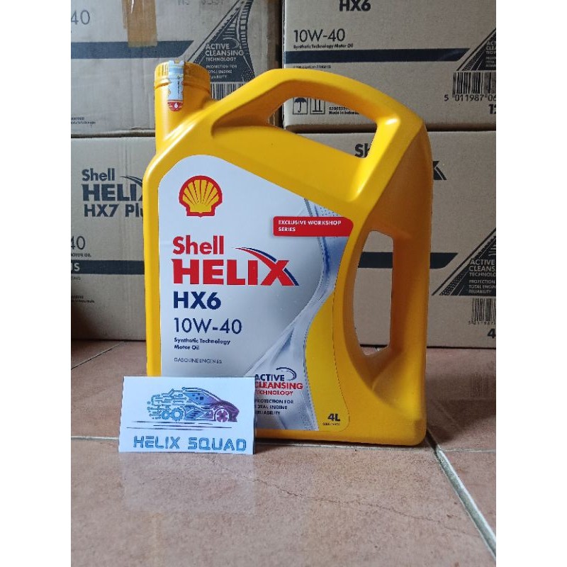Oli Shell Helix HX6 SAE 10W-40 4 Liter Oli Mobil Original